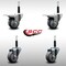Service Caster 3'' SS Thermoplastic Rubber Swivel 3/4'' Expanding Stem Caster Set 2 Total Lock Brakes, 4PK SCC-SSEXTTL20S314-TPRB-2-S-2-34 - alternate 3